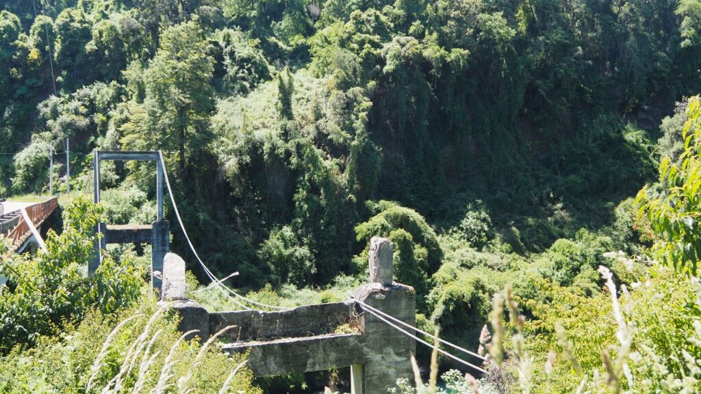 Old bridge near Los Lagos, Chile