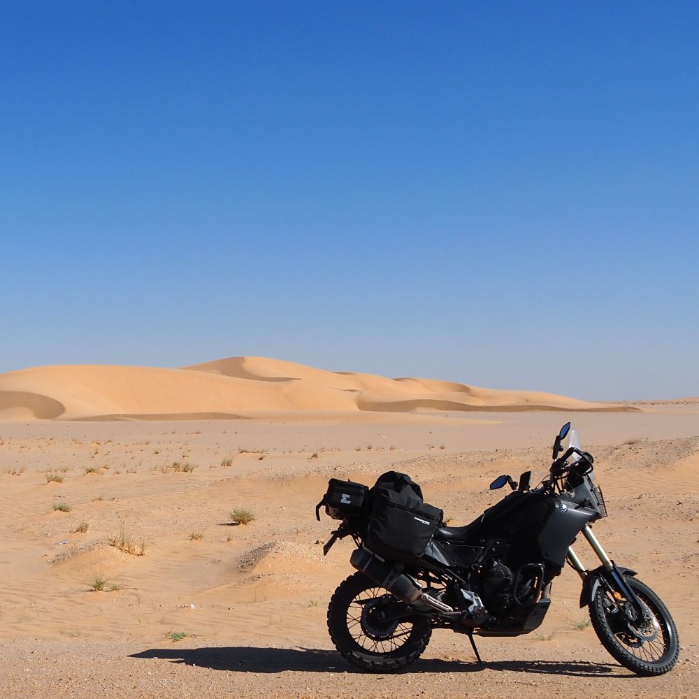 Motorcycle in Western Sahara